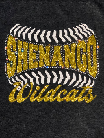 Shenango Wildcats Baseball Stitches tee