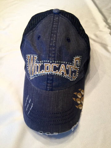 Wildcats Distressed Hat