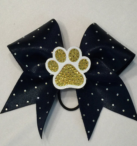 Shenango Wildcats Removable Paw Clip Bow