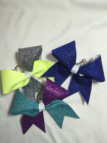 Mini Glitter Keychain Bow