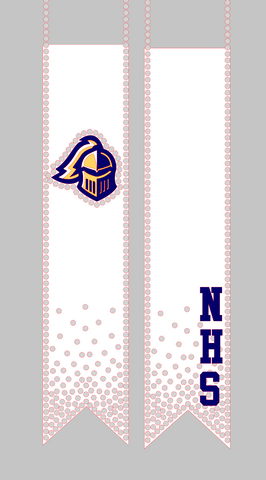 Norwell Knights white NHS bow