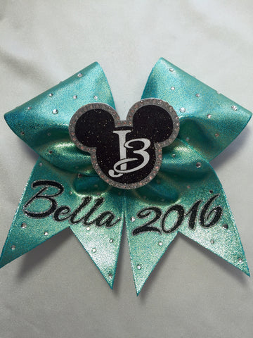 Rhinestone Mouse in the Middle Bow