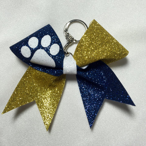 Wildcat Glitter Keychain Bow