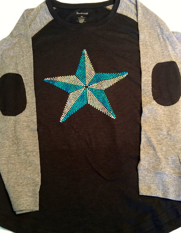 Nautical Star Spangle Elbow Patch Tee
