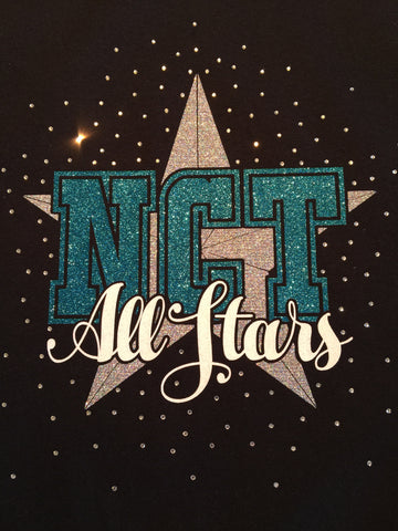 NCT AllStars Star Shirt or Hoodie with Rhinestone Scatter