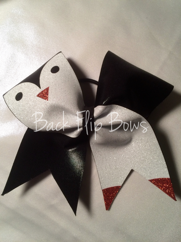 Penguin Glitter Bow