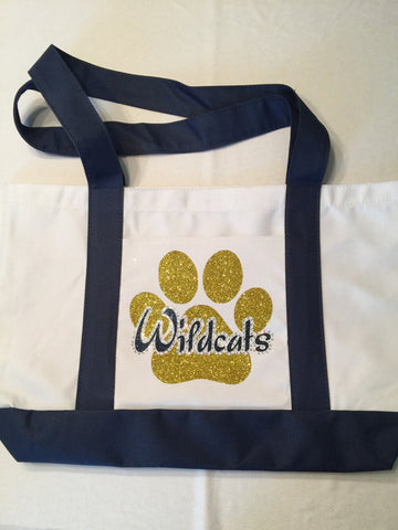Wildcats Bling Tote Bag