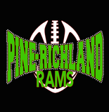 Pine-Richland Rams Ladies & Youth Football tee