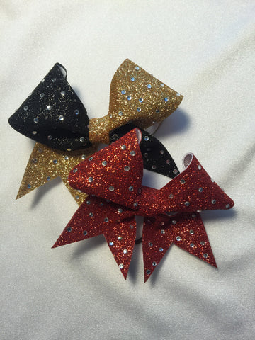 Mini Glitter & Rhinestone Keychain bows